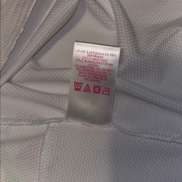 NWT Stella Parker Sport Floral Vine Sleeveless Polo UPF 50 Sun Protection Size L - Picture 8 of 10